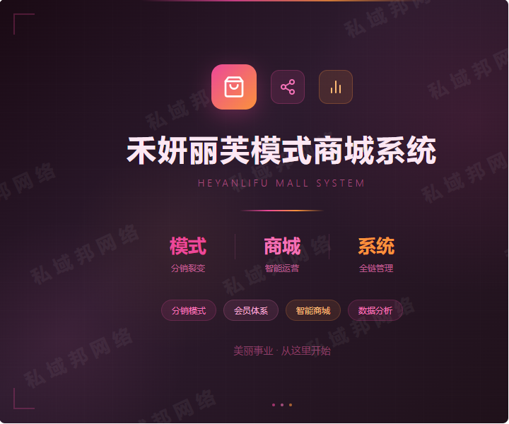 禾妍丽芙模式商城系统