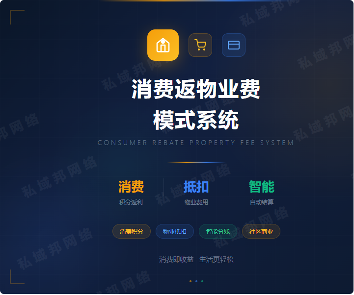 消费返物业费模式系统(商城系统) 消费返物业费模式系统(商城系统)
