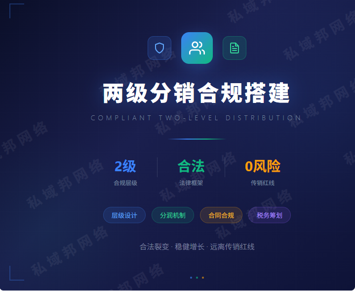 两级分销怎么合规搭建?2026 私域分销避坑指南 两级分销怎么合规搭建?2026 私域分销避坑指南